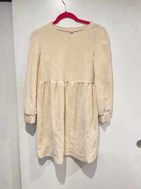 Cord Velour Dress in the Color Bleached Sand from GAP Kids